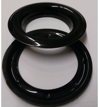 #15(2") 50 mm Metal Grommets-Eyelets & Washers (Black Painted Glossy )100 pcs set Made of High Quality Brass