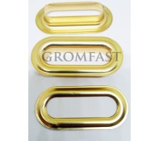 40X 10 Oval Eyelet & Washer Made of High Quality Stainless Steel 1000 pcs set Brass Color