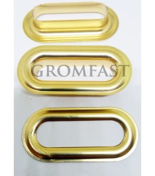 40X 10 Oval Eyelet & Washer Made of High Quality Stainless Steel 1000 pcs set Brass Color