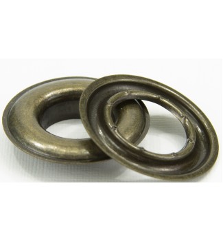 SPGW #4 (1/2")I(16mm)Self-Piercing Grommets & Washers (500 Sets) (Made Of High Quality Brass)Color Antique Brass
