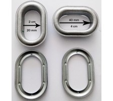 Oval Grommet & Washer 40x20 (TIR )250  pcs set per bag