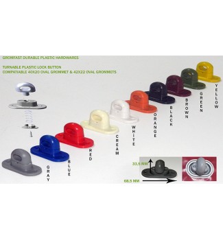 TURNABLE STAPLE LOCK BUTTON