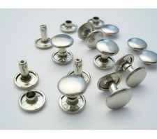 6 mm Double Cap Rivets  (1000 pcs set per bag)Made of High Quality Brass