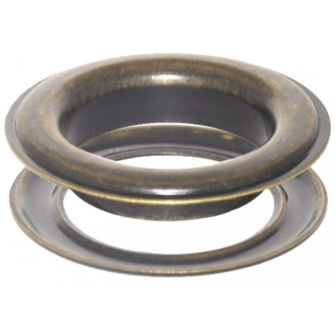 15(2") 50 mm Metal GrommetsEyelets & Washers (Antique Brass Plated