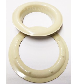 Round #12 (1 1/2\ inch ) METAL Grommets and Washers(Cream Painted Color)(ID 40 mm Ø)